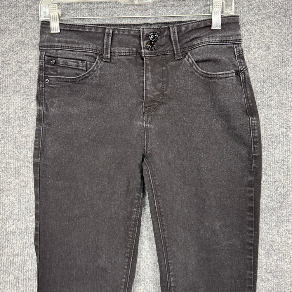 Curve Appeal Jeans Womens 6 28 Charcoal Black Curve Creator High Rise Boot Cut - Picture 2 of 16